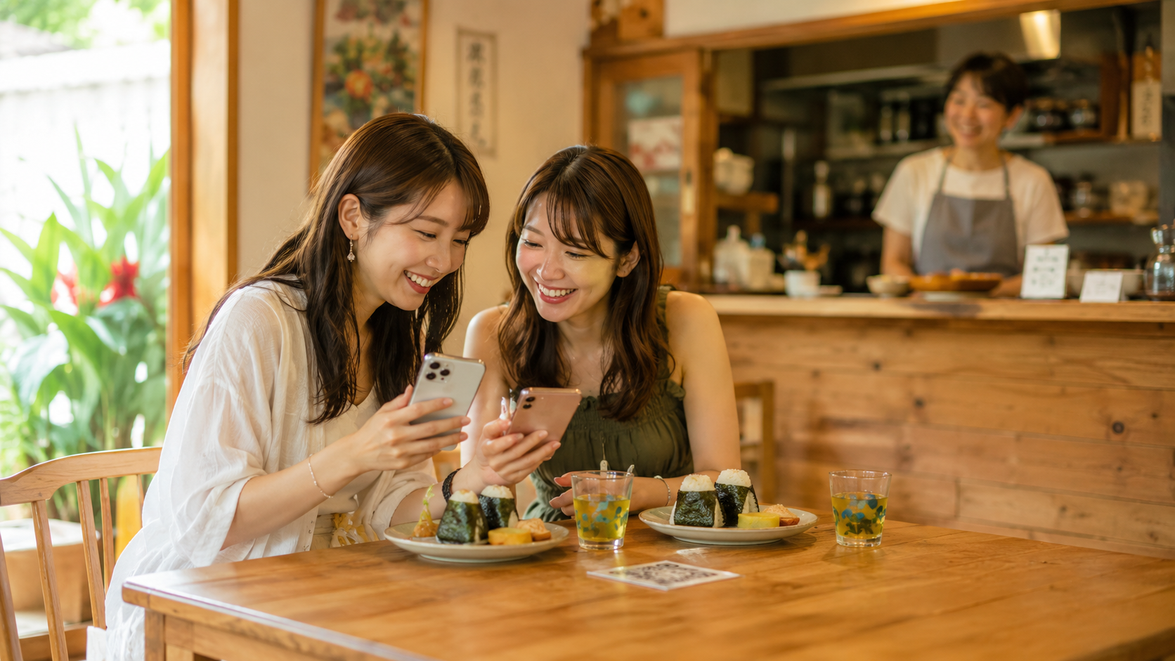 OMOTEで快適に注文するお客様